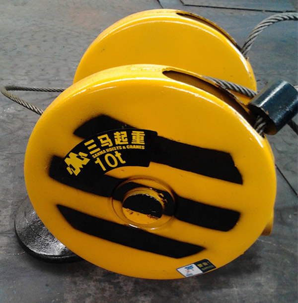 10t三馬電動葫蘆吊鉤